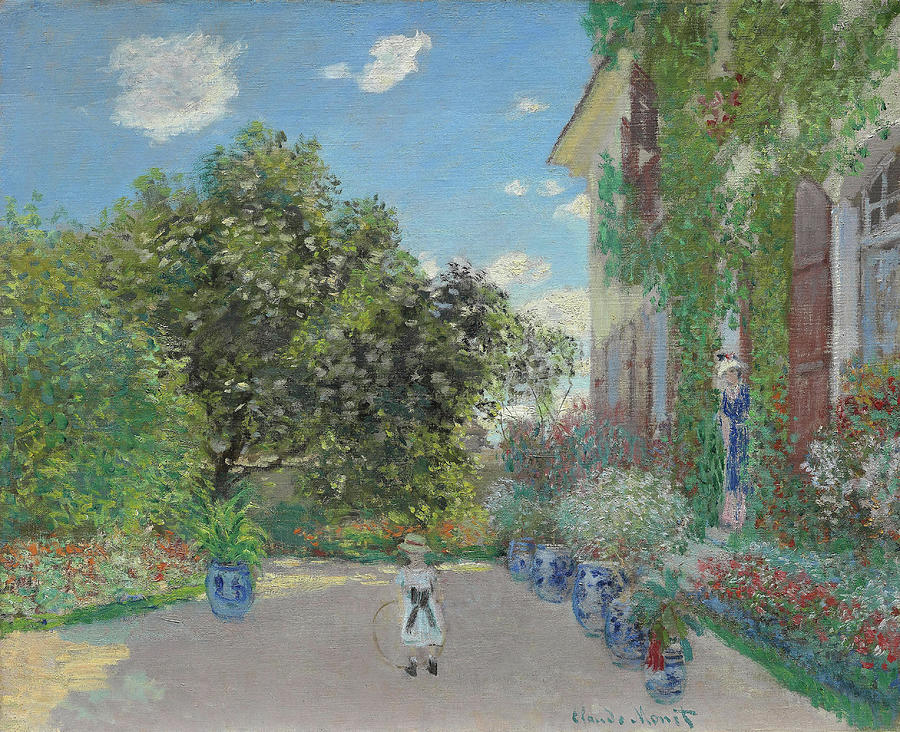 The Artists House at Argenteuil. Claude Monet, French, 1840-1926. Painting by Claude Monet