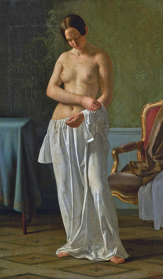 The Artists Model Painting by Julius Exner