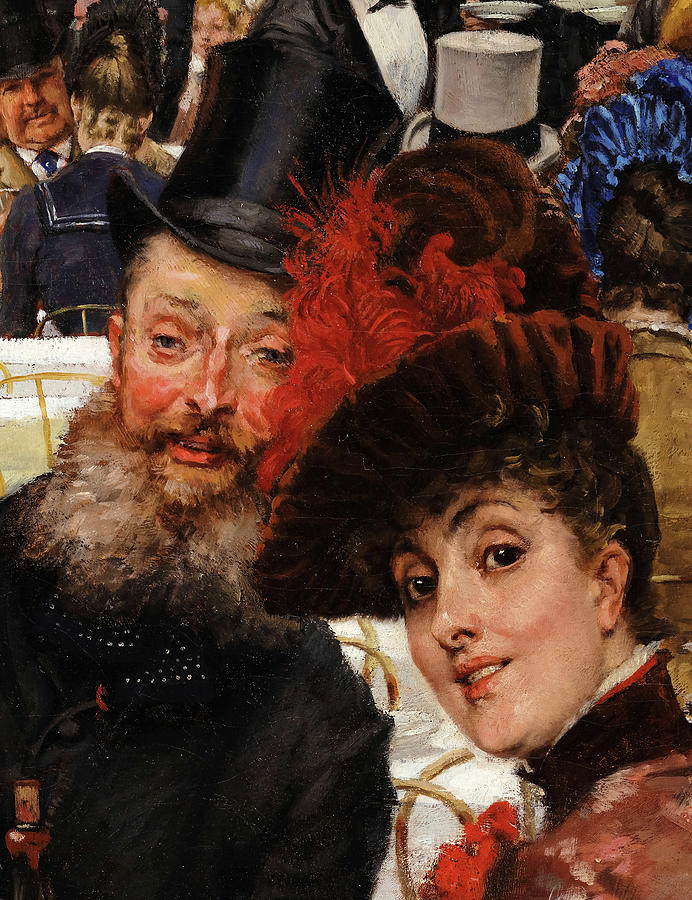 The Artists Wives Painter John Lewis Brown 1885 by James Tissot