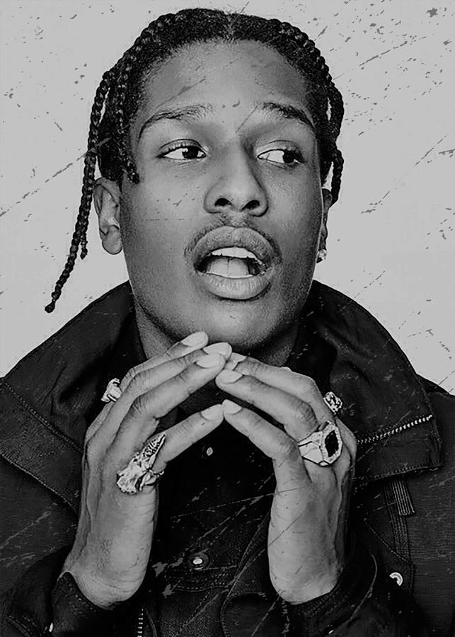 The Asap Rocky Pyrography by Juice Wrld