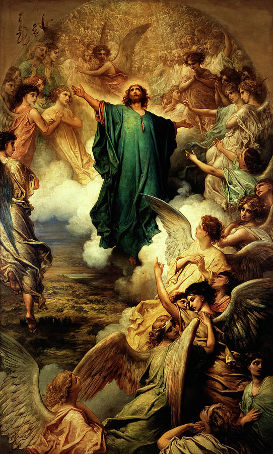The Ascension, 1879 Painting by Gustave Dore - Fine Art America