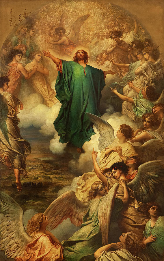 The Ascension Of Christ Painting By Gustave Dore Fine Art America
