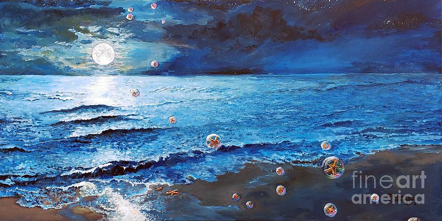 The Ascension of the Sea Stars Painting by Merana Cadorette