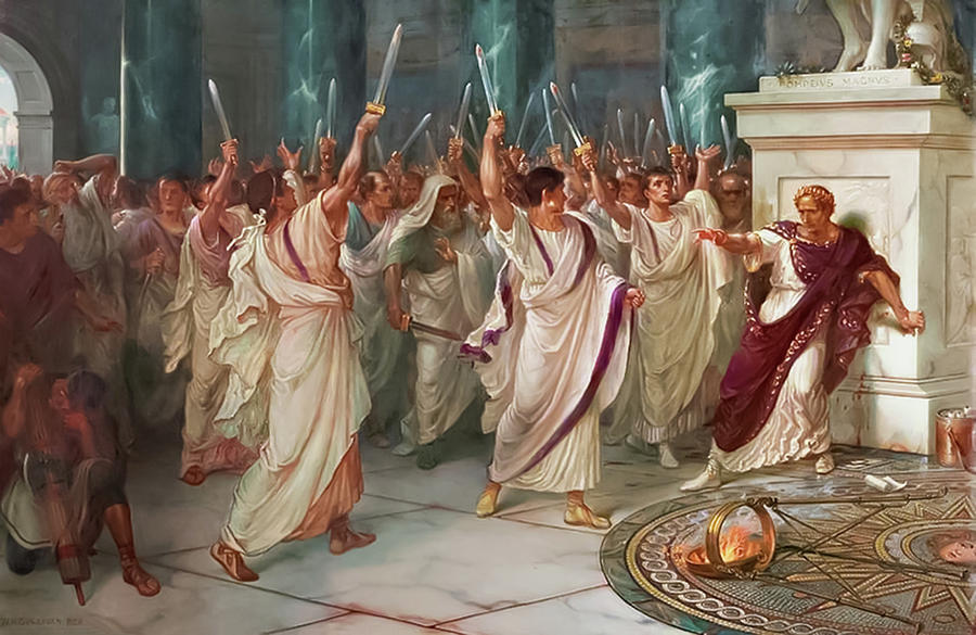 The Assassination Of Julius Caesar Painting