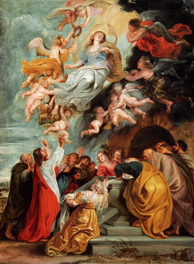 Peter Paul Rubens Painting - The Assumption of the Virgin, 1620 by Peter Paul Rubens