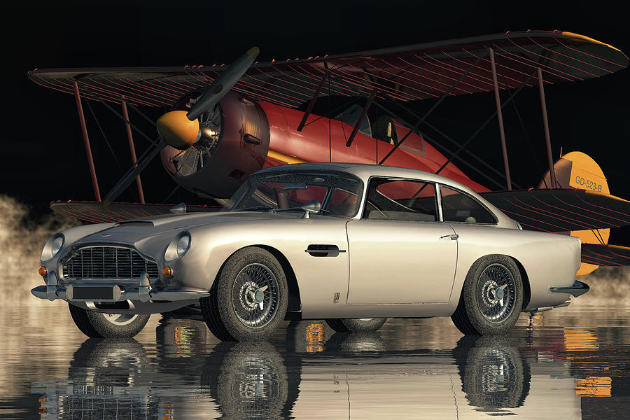 The Aston Martin DB5 - The Legend Continues Digital Art by Jan Keteleer