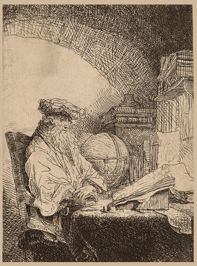 The Astrologer Drawing by Ferdinand Bol