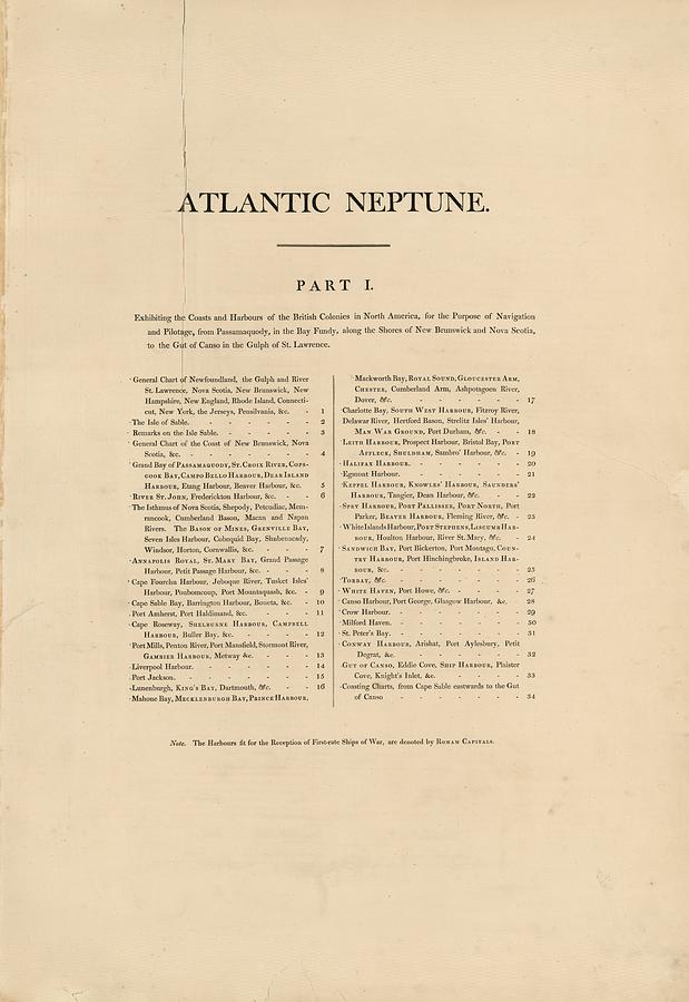 The Atlantic Neptune, Loc 75332511-7 Painting