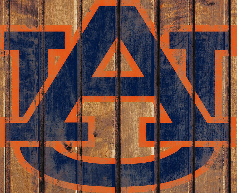 Moochie Norris Mixed Media - The Auburn Tigers 1a by Brian Reaves