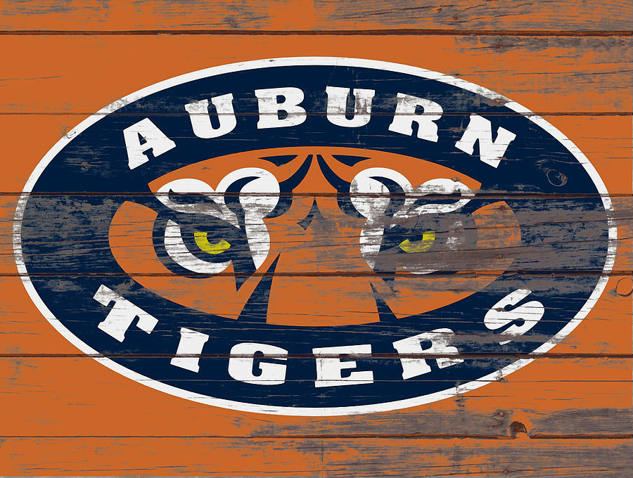 Moochie Norris Mixed Media - The Auburn Tigers 1c by Brian Reaves