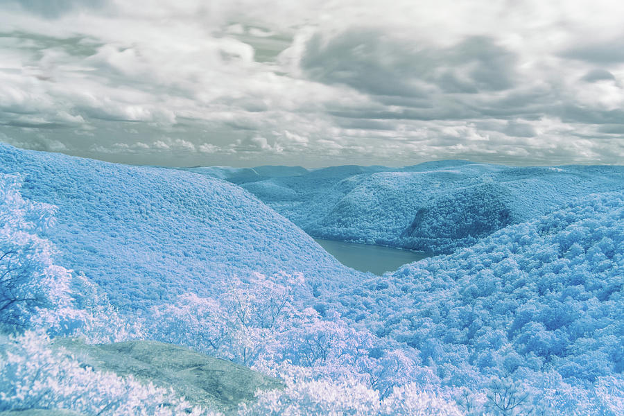 The Azure Infrared Mountain Photograph by Auden Johnson