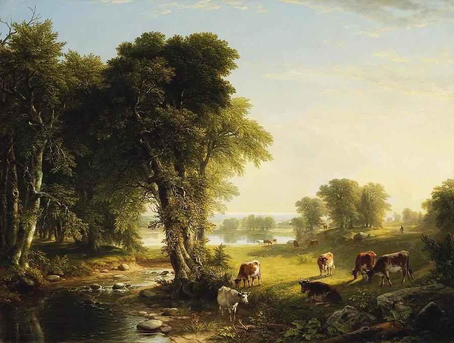 The Babbling Brook Painting by Asher Brown Durand | Pixels