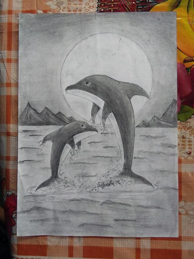 Learn How to Draw a Dolphin for Kids Very Easy (Animals for Kids) Step by  Step : Drawing Tutorials