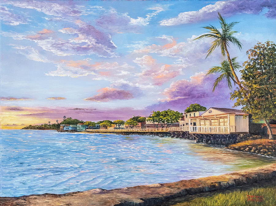 The Back of Front Street Lahaina Painting by Darice Machel McGuire