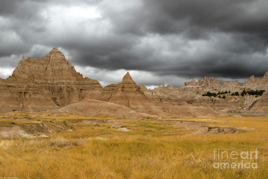 The Badlands Photograph by Mitch Shindelbower