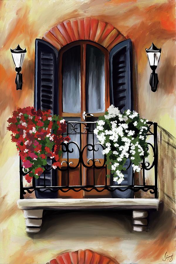 The Balcony Digital Art by Shivangi Goenka - Fine Art America