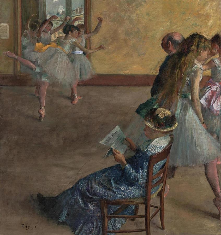 Edgar Degas Painting - The Ballet Class #9 by Edgar Degas