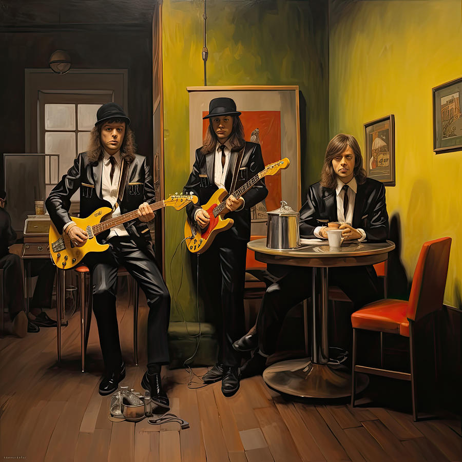 Edward Hopper Painting - The Band No.1 by My Head Cinema