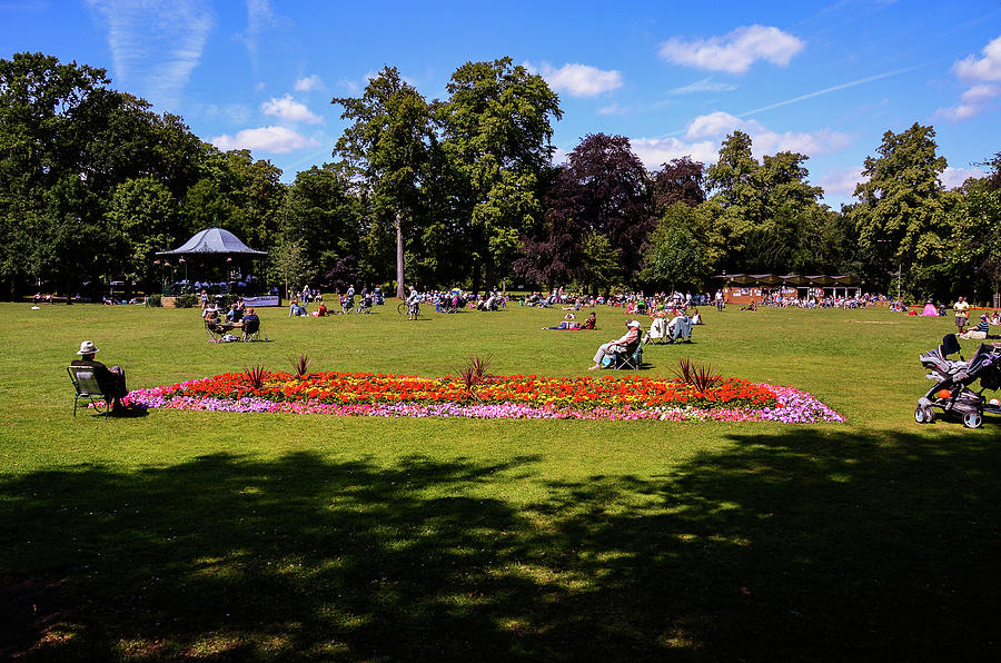 The BandStand and Flowerbed Photograph by Gordon James