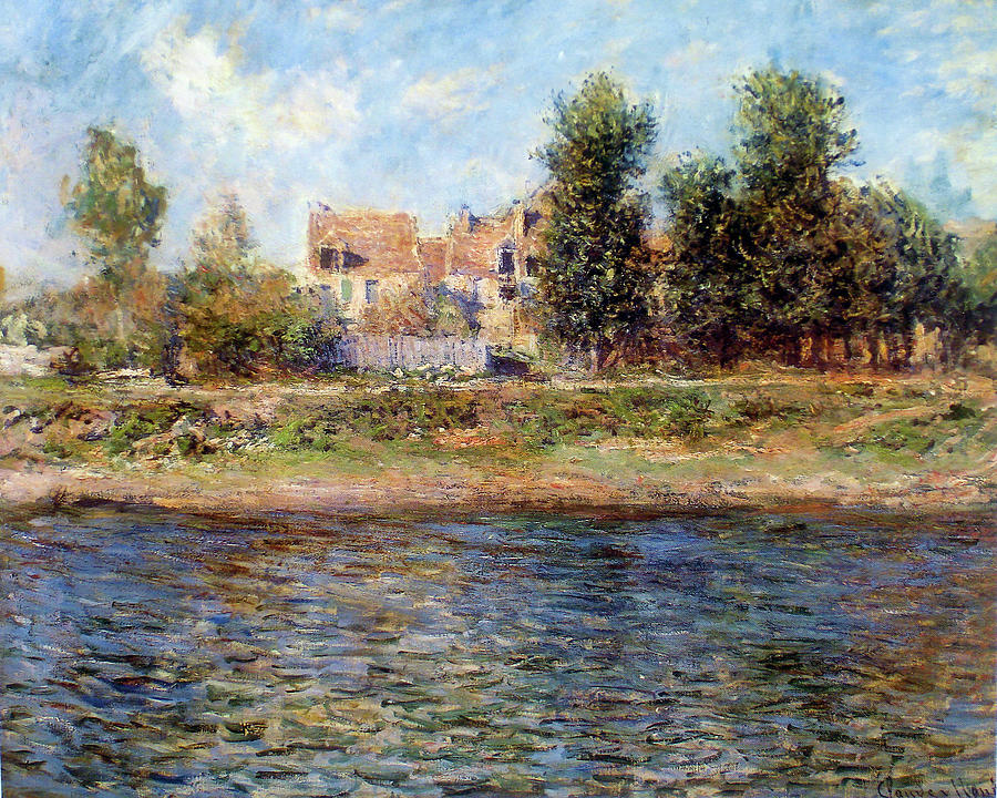 The Bank Of The Seine 1880 Painting By Claude Monet - Fine Art America