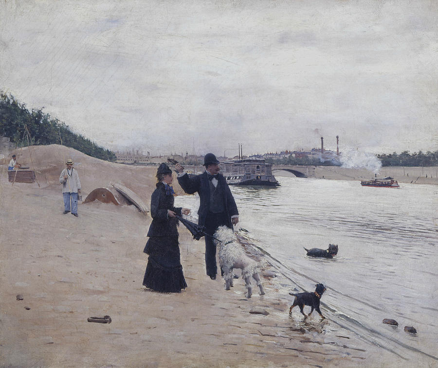 The Banks of the Seine Painting by Jean Beraud