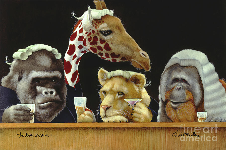 The Bar Exam... Painting by Will Bullas
