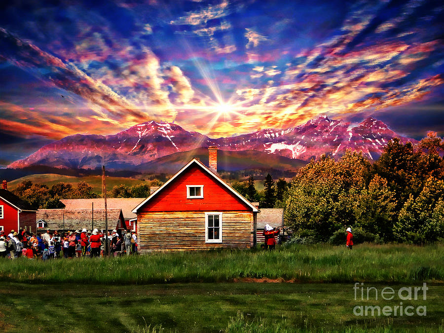 The Bar U Ranch Is The Place To Be On Canada Day Photograph by Al Bourassa