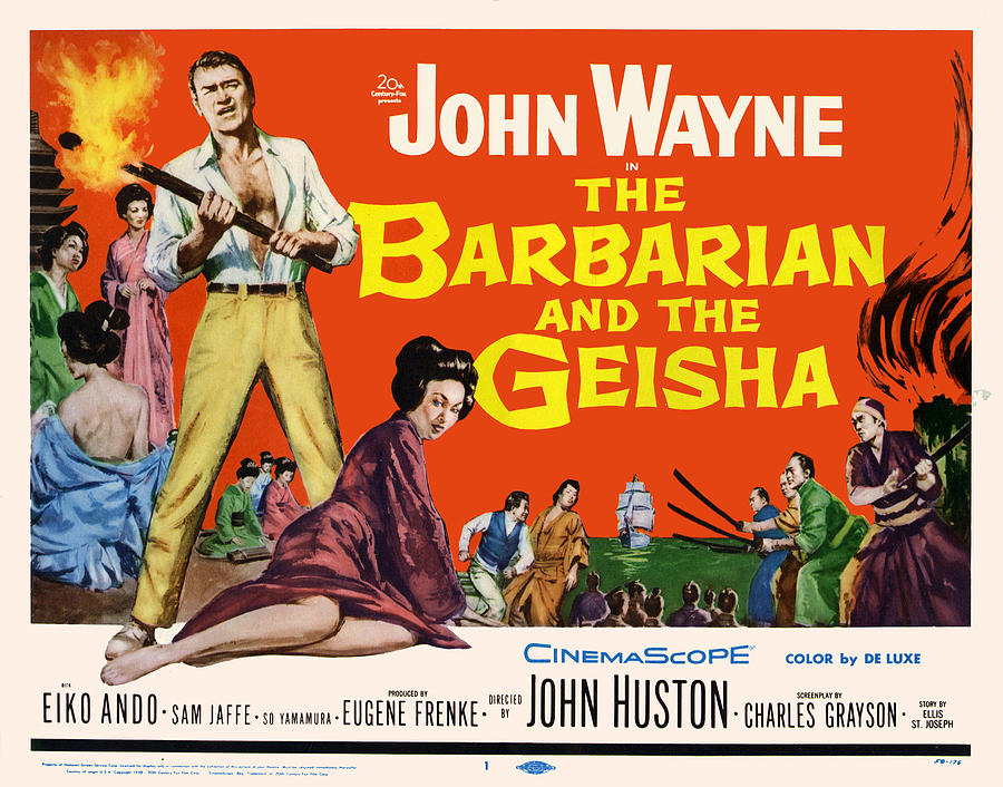 the Barbarian And The Geisha, With John Wayne, 1958 Mixed Media