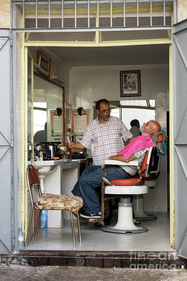 The Barber Shaves Another Customer 03 Photograph by Rick Piper Photography