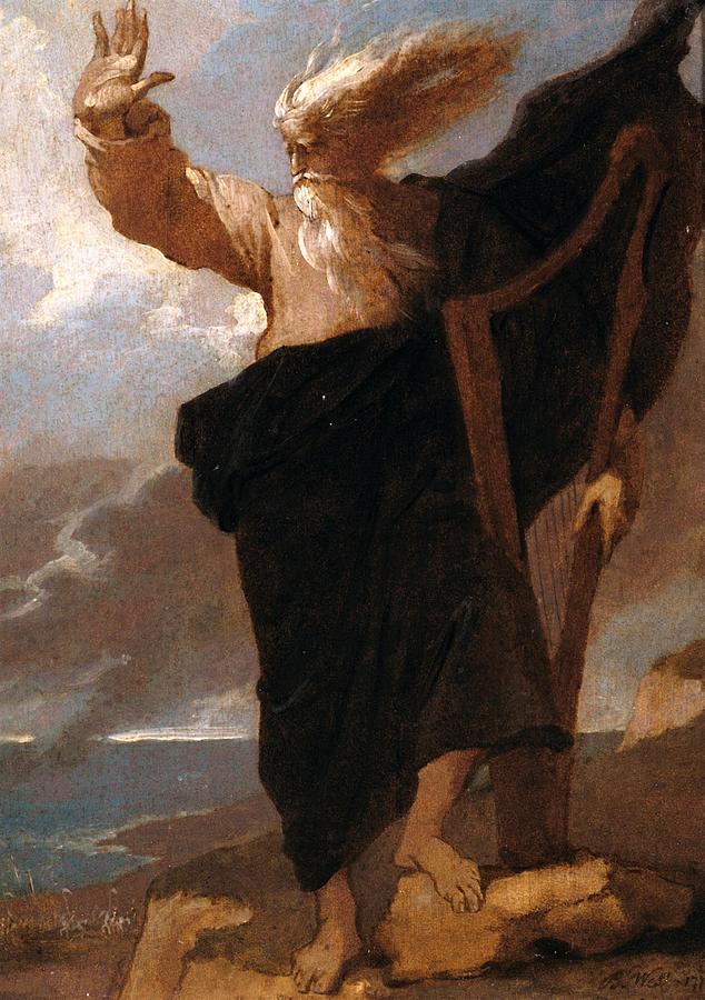 West Painting - The Bard by Benjamin West