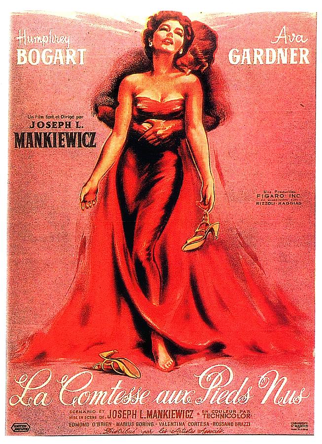 The Barefoot Contessa, 1954 - art by Rolf Goetze, after Harold Seroy Mixed Media by Movie World Posters