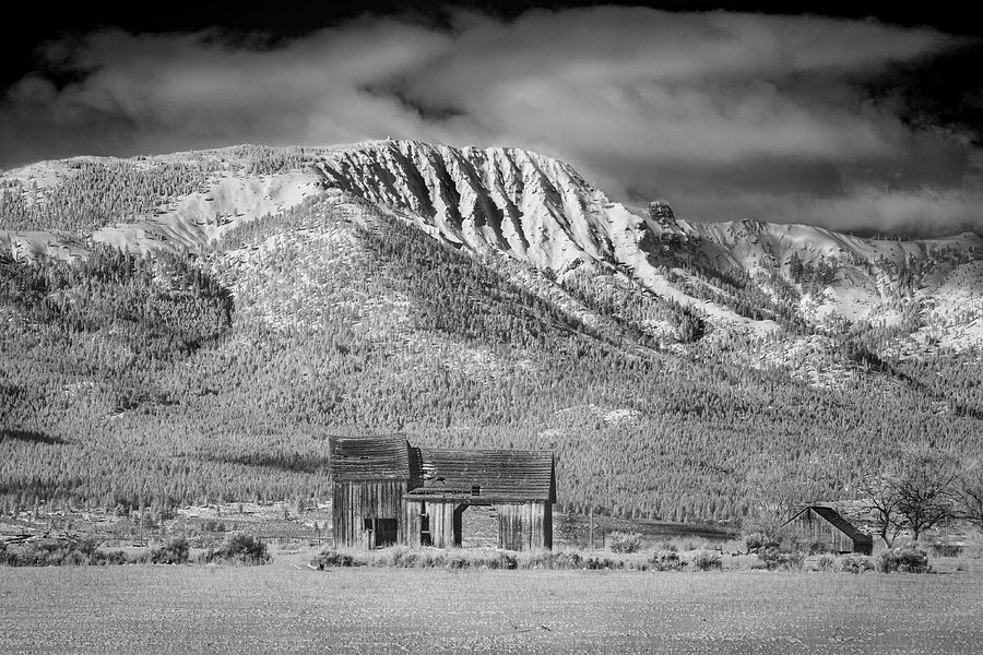 The Barn and Thompson Peak Photograph by Mike Lee