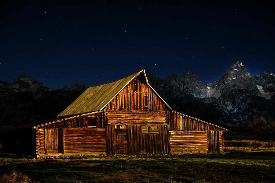 The Barn at Night Photograph by Colin Hocking - Pixels