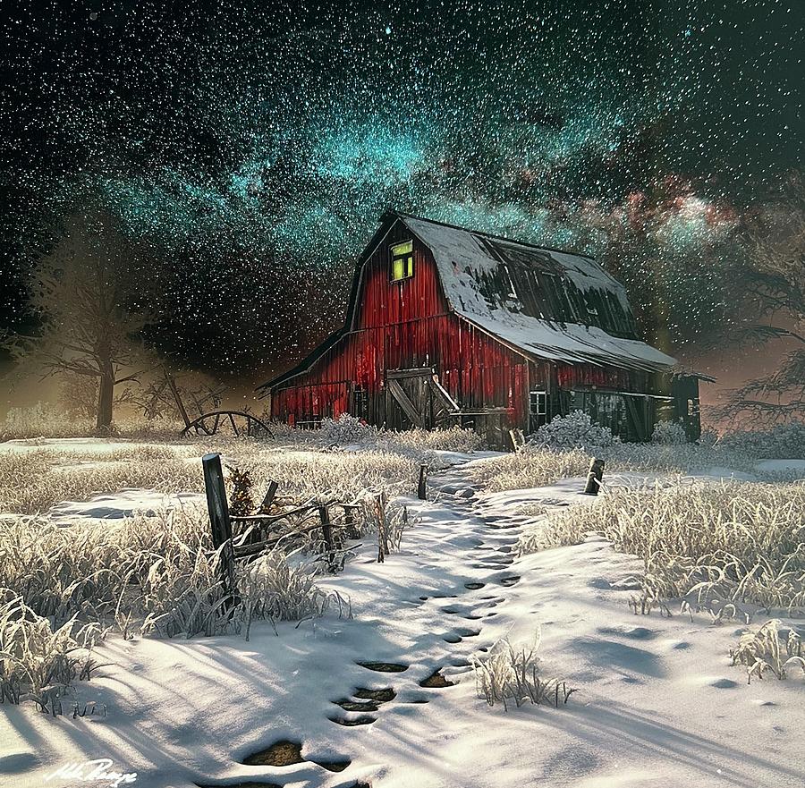The Barn Digital Art by Mike Peconge