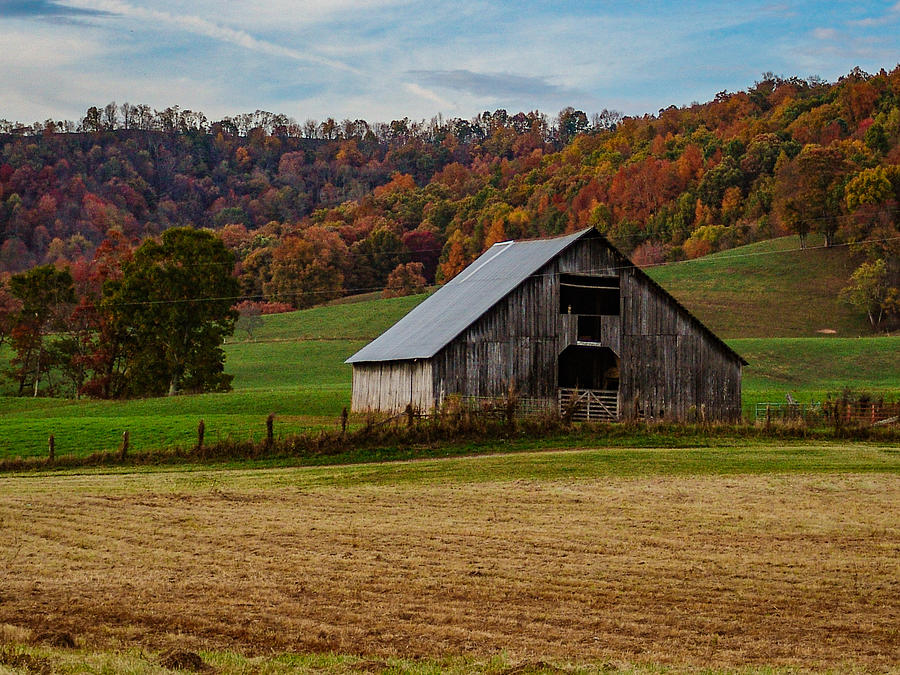 The Barn on the Hill Photograph by Lisa Lambert-Shank