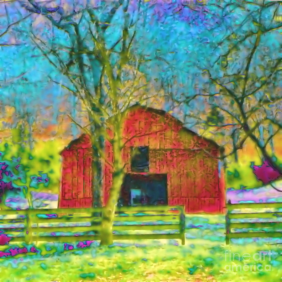The Barn Photograph by Shirley Moravec