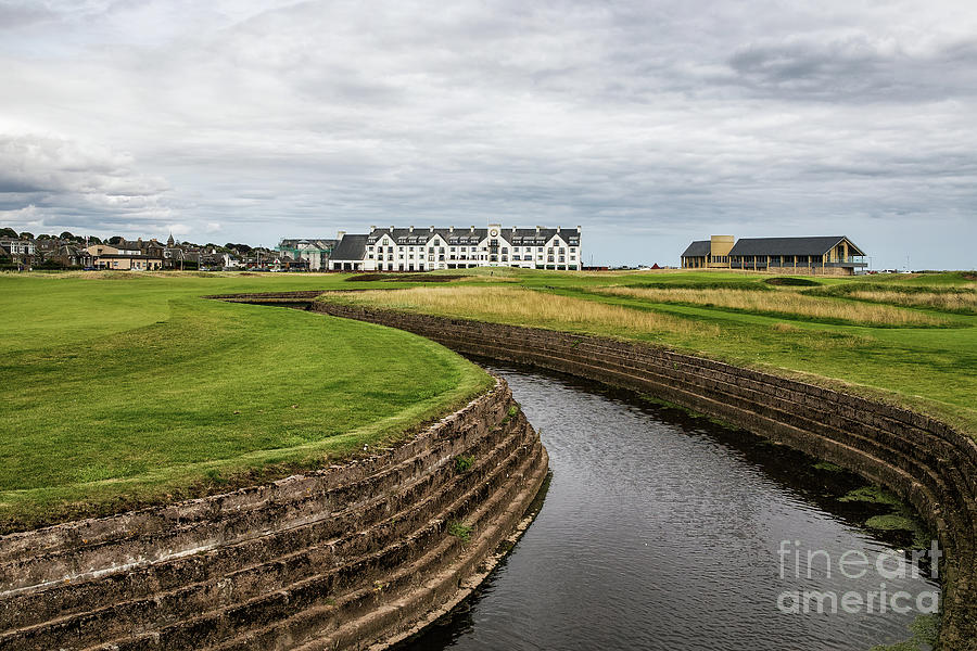 Golf Photograph - The Barry Burn Guarding the Right Side of the 18 Fairway Carnoustie by Scott Pellegrin