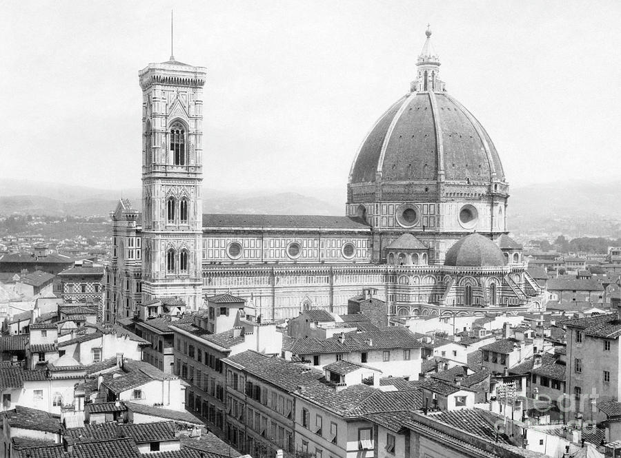 The Basilica di Santa Maria del Fiore in Florence, Italy, c1875 Photograph by Giacomo Brogi