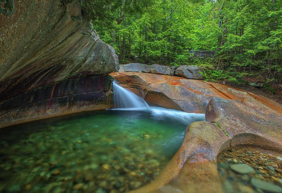 The Basin at Franconia Notch State Park Photograph by Juergen Roth
