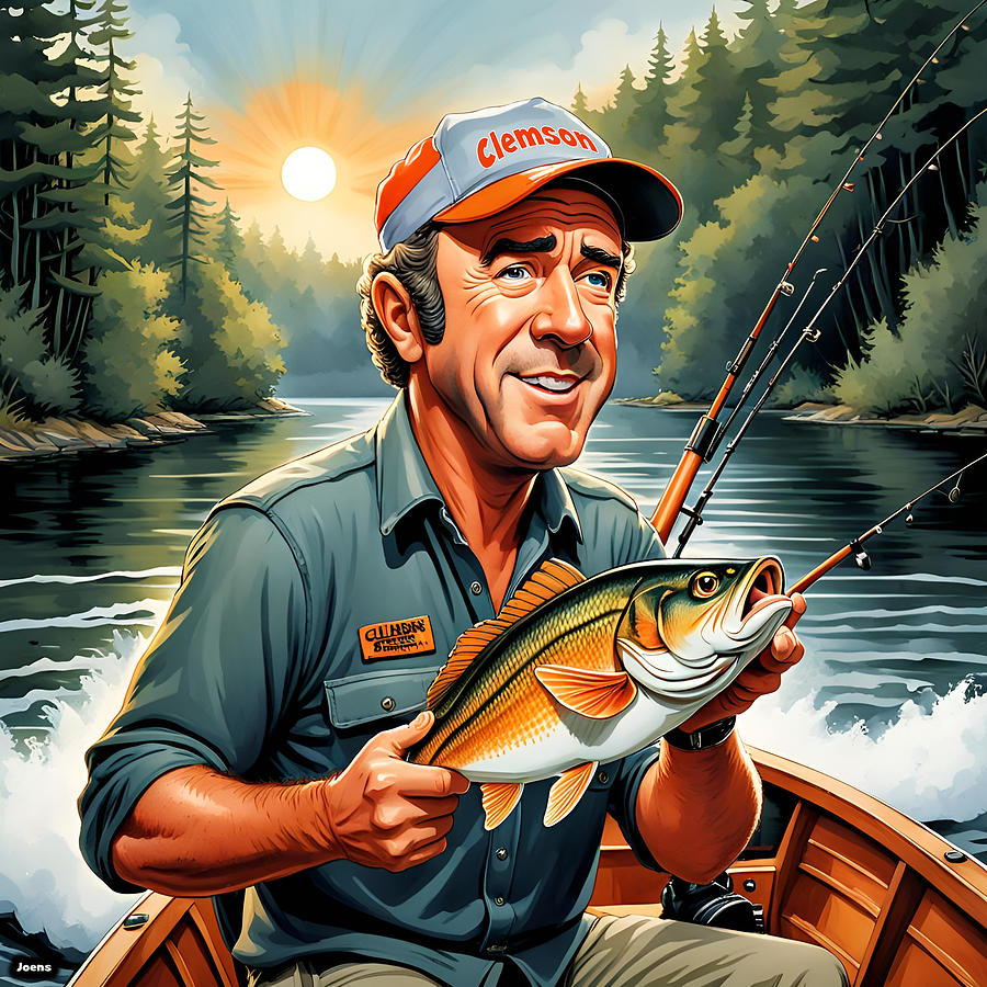 The Bass Fisherman Digital Art by Greg Joens