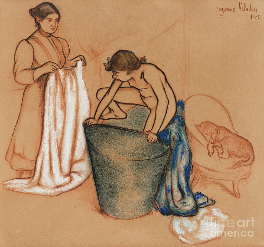 The Bath, 1908  Drawing by Suzanne Valadon