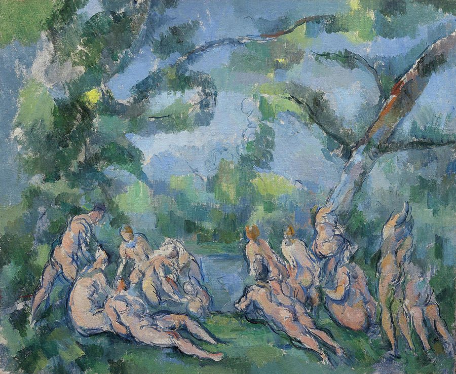 The Bathers. Paul Cezanne, French, 1839-1906. Painting by Paul Cezanne