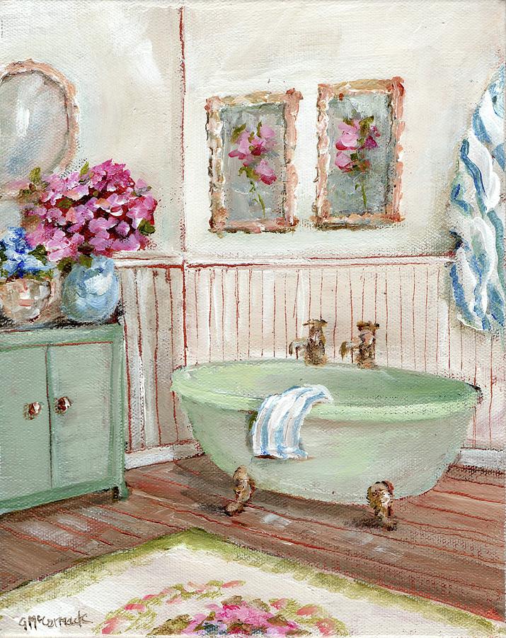 The Bathroom Painting by Gail McCormack