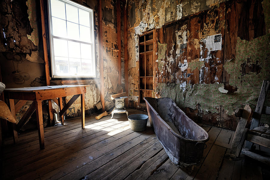 Cabin Photograph - The Bathtub by Rick Berk