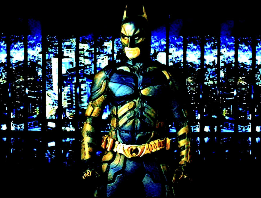 Batman Movie Painting - The Batman by Vanessa Sisk