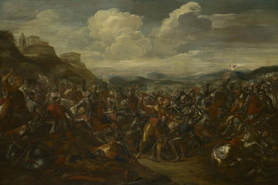 The Battle of Agincourt Painting by William Kent - Pixels