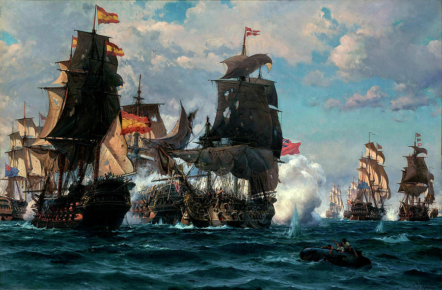 The Battle of Cape St Vincent Painting by Artistic Rifki - Fine Art America