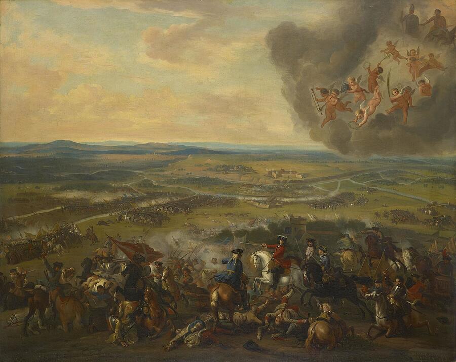 The Battle of Cassano 1705 Painting by Anonim Fine Art America