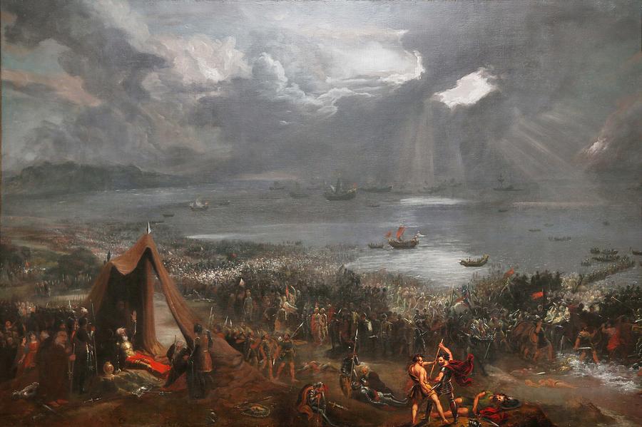 The Battle of Clontarf Painting by Hugh Frazer