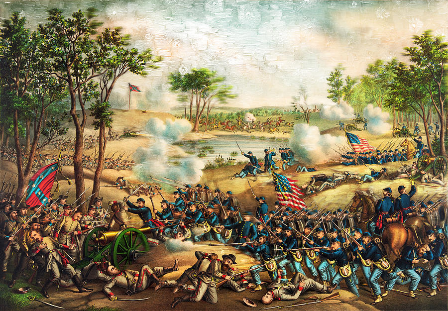 The Battle of Cold Harbor Painting by Carlos Diaz